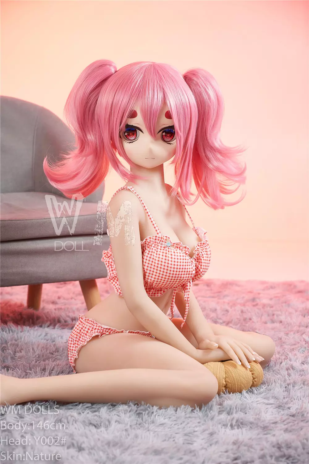 WM S-TPE 146cm Anime TPE Sex Doll with PVC Head #Y003